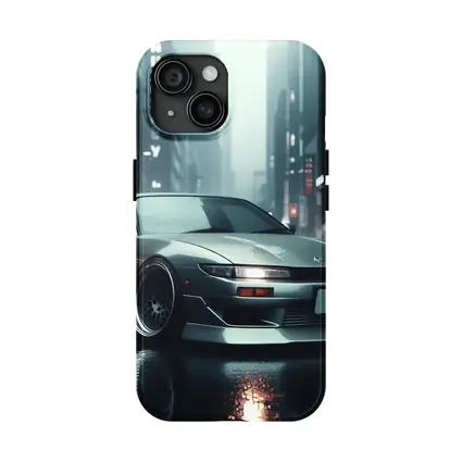 Nissan Silvia S13 Rainy City Street