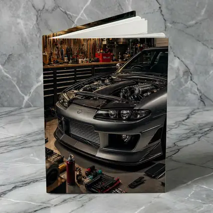 Nissan Silvia S14 Open Hood Garage