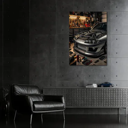 Nissan Silvia S14 Open Hood Garage
