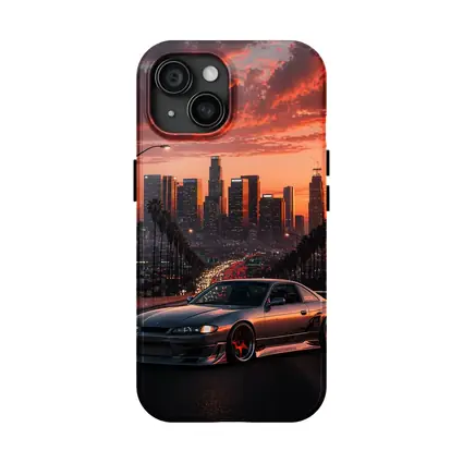 Nissan Silvia S14 Los Angeles Sunset Skyline