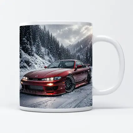 Nissan Silvia S14 Red Snow Forest
