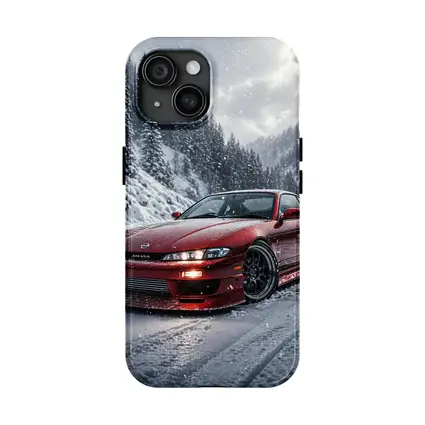 Nissan Silvia S14 Red Snow Forest
