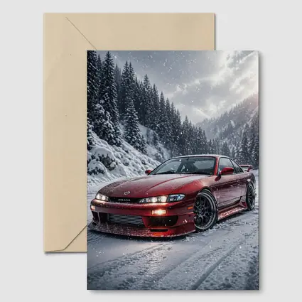 Nissan Silvia S14 Red Snow Forest