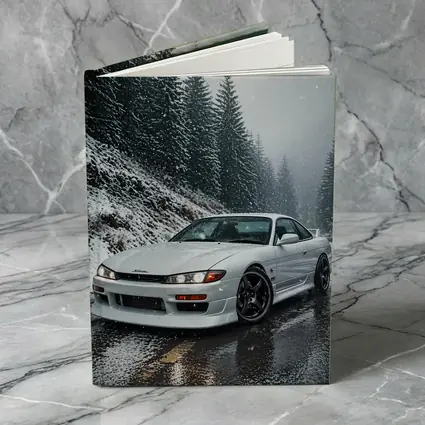 Nissan Silvia S14 Snowy Forest Road