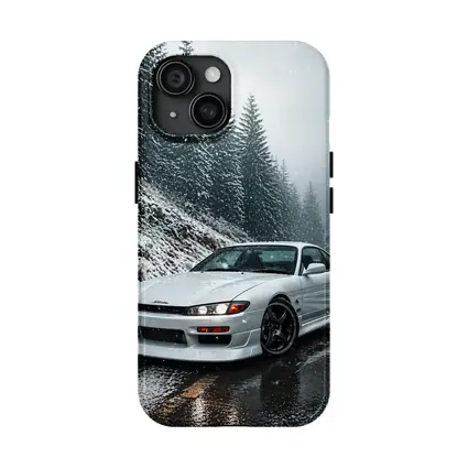 Nissan Silvia S14 Snowy Forest Road
