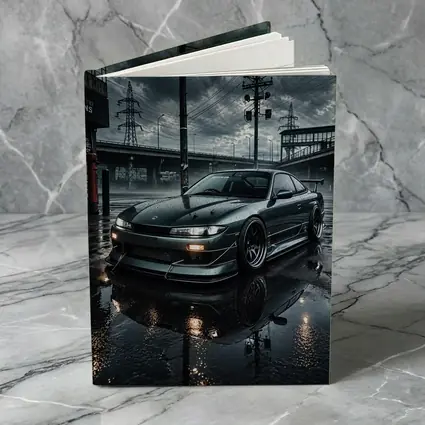 Nissan Silvia S14 Rainy Urban Night Scene