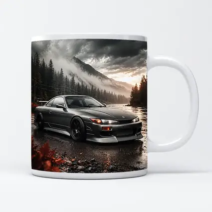 Nissan Silvia S14 Moody Mountain Forest Scene