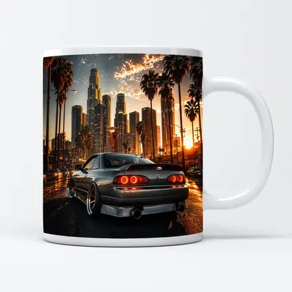 Nissan Silvia S14 Los Angeles City Sunset