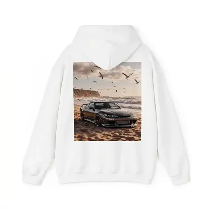 Nissan Silvia S15 Parked On Sandy Beach
