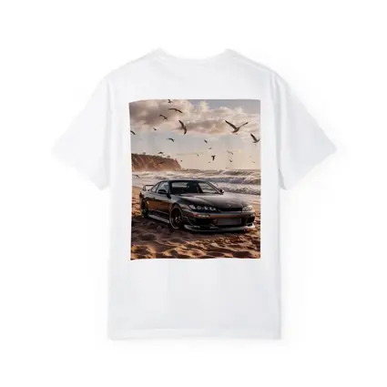 Nissan Silvia S15 Parked On Sandy Beach