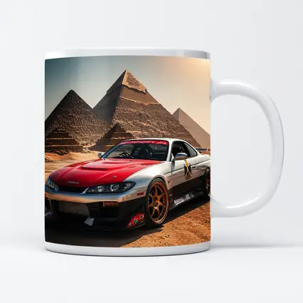 Nissan Silvia S15 Egypt Pyramids Background