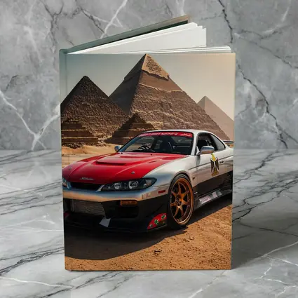 Nissan Silvia S15 Egypt Pyramids Background