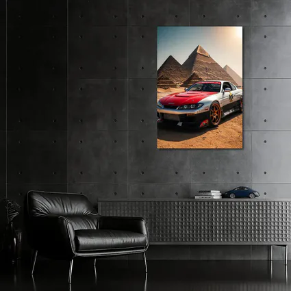 Nissan Silvia S15 Egypt Pyramids Background