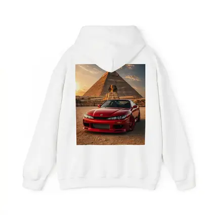 Nissan Silvia Red Car Egypt Pyramids Sunset