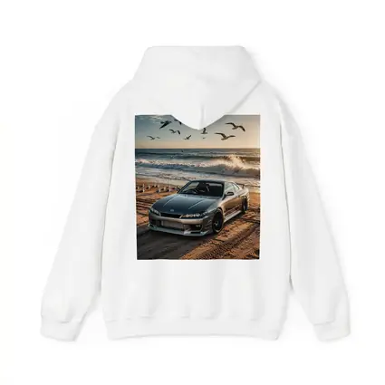 Nissan Silvia S15 Parked On Beach Shore