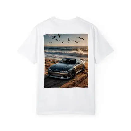 Nissan Silvia S15 Parked On Beach Shore