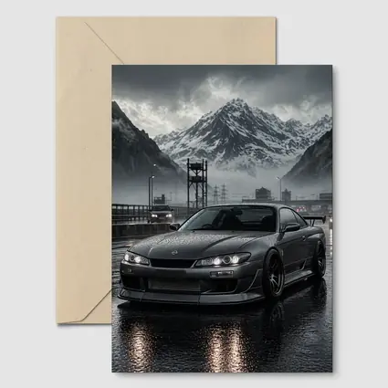 Nissan Silvia S15 Rainy Mountain Road