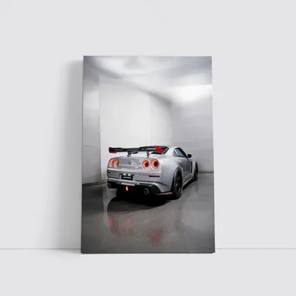 Nissan GT-R Silver Rear Studio Shot