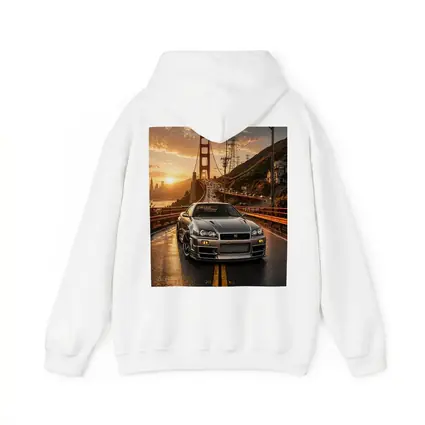 Nissan Skyline GT-R Golden Gate Bridge Sunset