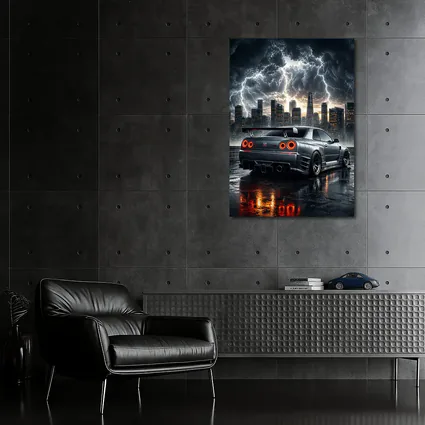 Nissan Skyline GT-R Storm City Night