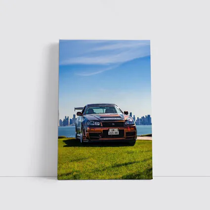 Nissan Skyline GT-R R34 City Skyline View