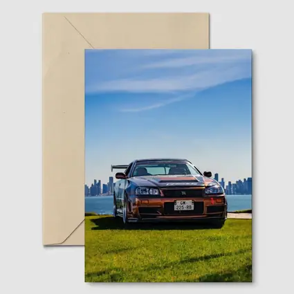 Nissan Skyline GT-R R34 City Skyline View