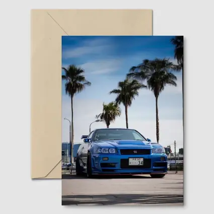 Nissan Skyline GT-R R34 Blue City