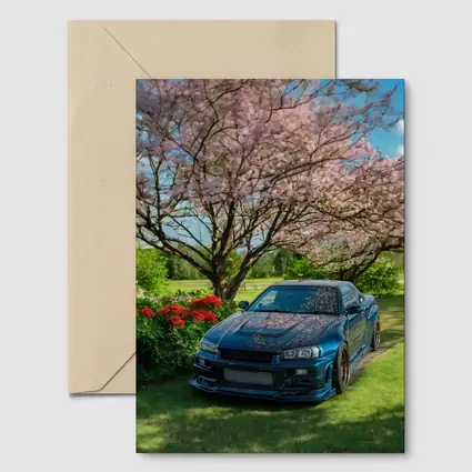 Nissan Skyline GT-R R34 Cherry Blossom Garden