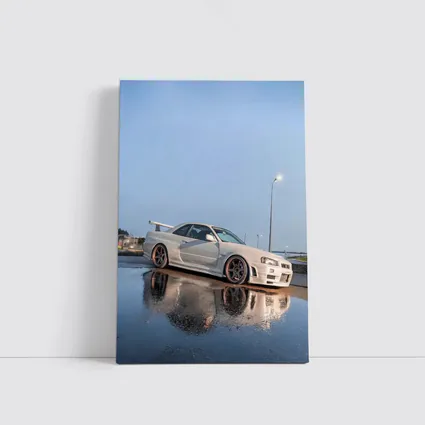 Nissan Skyline GT-R R34 Wet Parking Lot