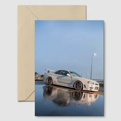 Nissan Skyline GT-R R34 Wet Parking Lot