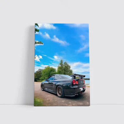 Nissan Skyline GT-R R34 Black Nature