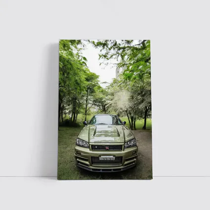 Nissan Skyline GT-R R34 Green Trees