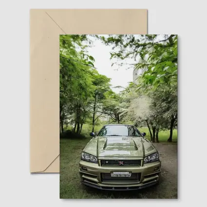 Nissan Skyline GT-R R34 Green Trees
