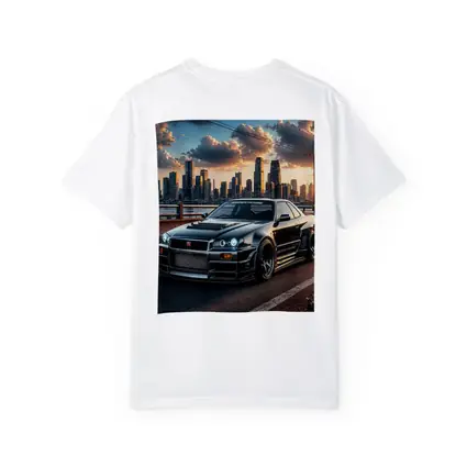 Nissan Skyline GT-R Black City Skyline