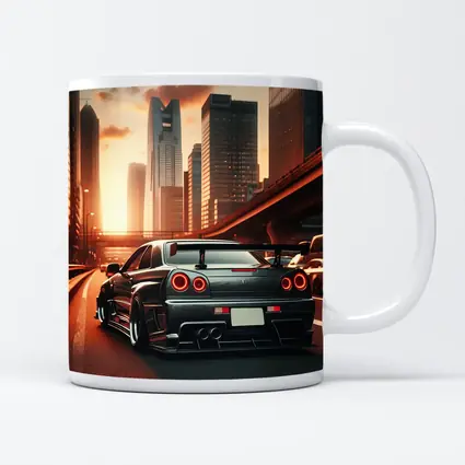 Nissan Skyline GT R City Sunset Drive