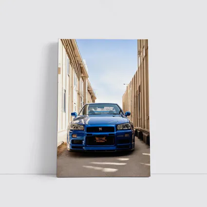 Nissan Skyline GT-R R34 Blue City Alley
