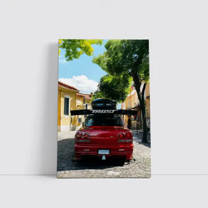 Nissan Skyline GT-R R34 Red Street Scene