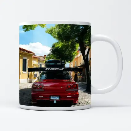 Nissan Skyline GT-R R34 Red Street Scene