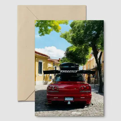 Nissan Skyline GT-R R34 Red Street Scene
