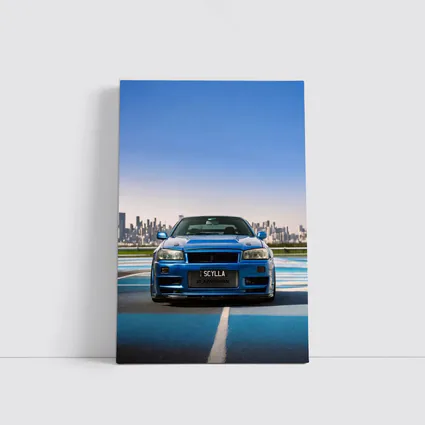 Nissan Skyline GT-R R34 Blue City Track