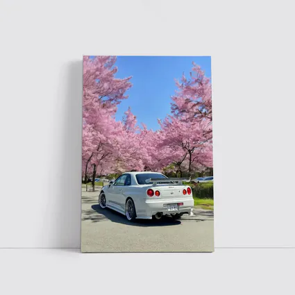 Nissan Skyline GT-R R34 Cherry Blossoms Japan