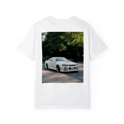 Nissan Skyline GT-R R34 White Street Scene