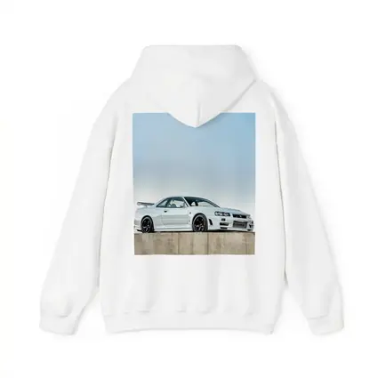 Nissan Skyline GT-R R34 White Concrete