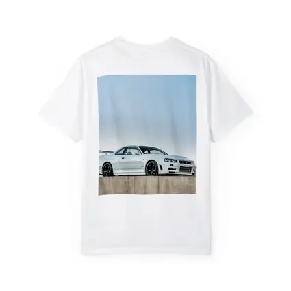 Nissan Skyline GT-R R34 White Concrete