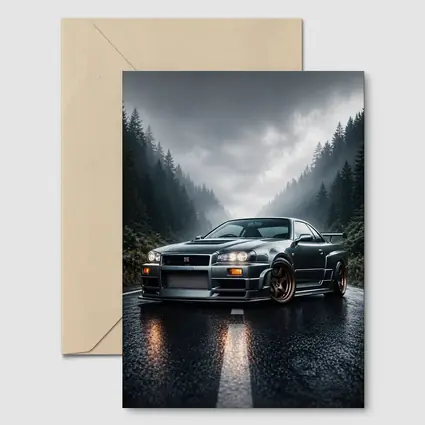 Nissan Skyline GT-R Rainy Forest Road