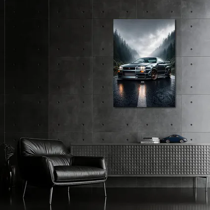 Nissan Skyline GT-R Rainy Forest Road