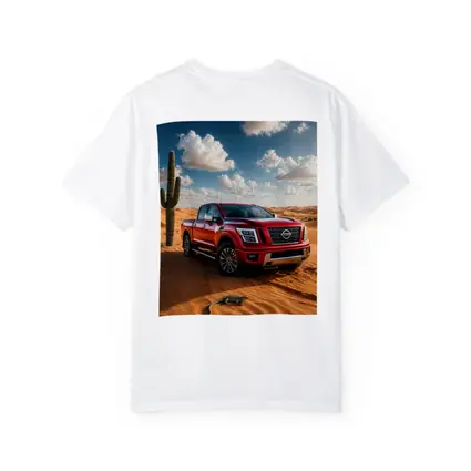 Nissan Titan Red Truck Desert Dunes