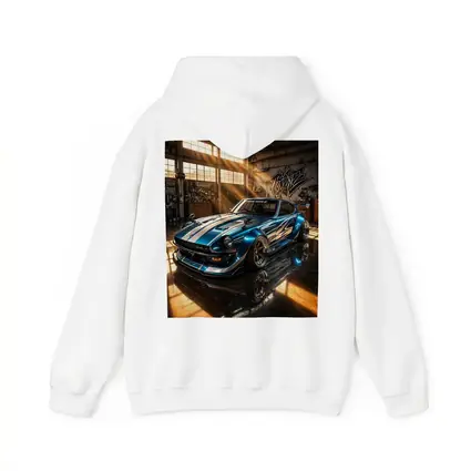 Nissan Z Custom Blue Garage Workshop Scene
