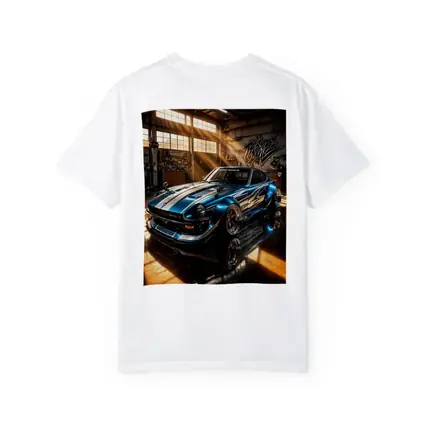 Nissan Z Custom Blue Garage Workshop Scene