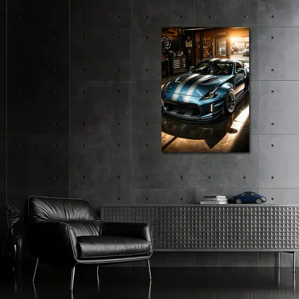 Nissan 370Z Wide Body Build Garage Scene
